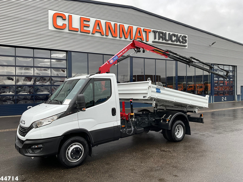 Iveco Daily 72C18 HMF laadkraan 3,4 Tonmeter laadkraan + Meiller 3-zijdige kipper New & Unused!! - Самосвал, Автоманипулятор: фото 1 Iveco Daily 72C18 HMF laadkraan 3,4 Tonmeter laadkraan + Meiller 3-zijdige kipper New & Unused!! - Самосвал, Автоманипулятор: фото 1