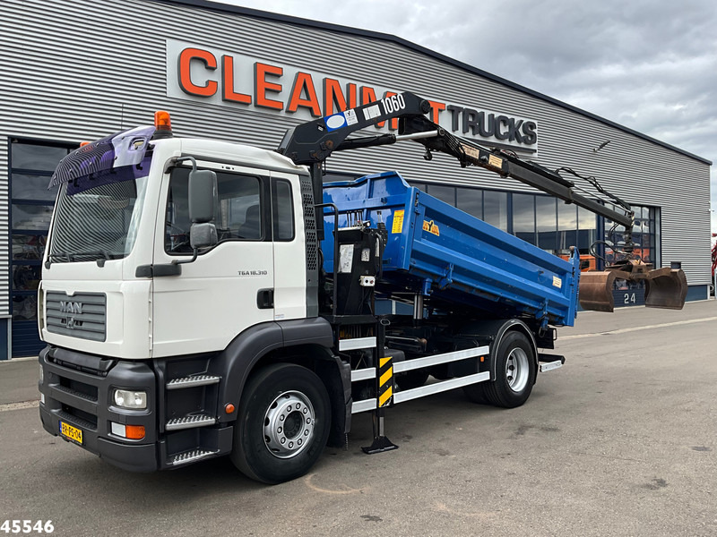 MAN TGA 18.310 Full Steel HMF 10 Tonmeter laadkraan - Самосвал, Автоманипулятор: фото 1 MAN TGA 18.310 Full Steel HMF 10 Tonmeter laadkraan - Самосвал, Автоманипулятор: фото 1