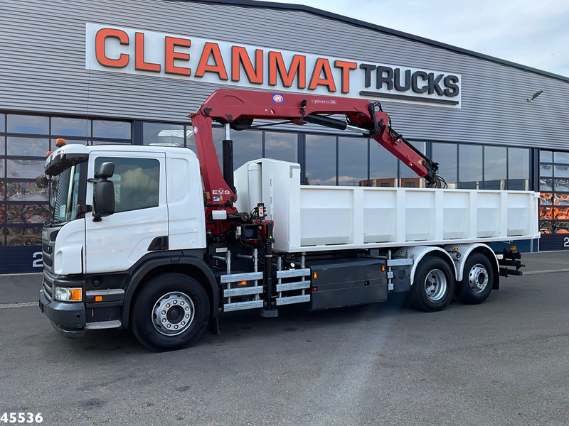 Scania P 340 Euro 6 CNG HMF 25 Tonmeter laadkraan Just 72.852 km! - Самосвал, Автоманипулятор: фото 2 Scania P 340 Euro 6 CNG HMF 25 Tonmeter laadkraan Just 72.852 km! - Самосвал, Автоманипулятор: фото 2