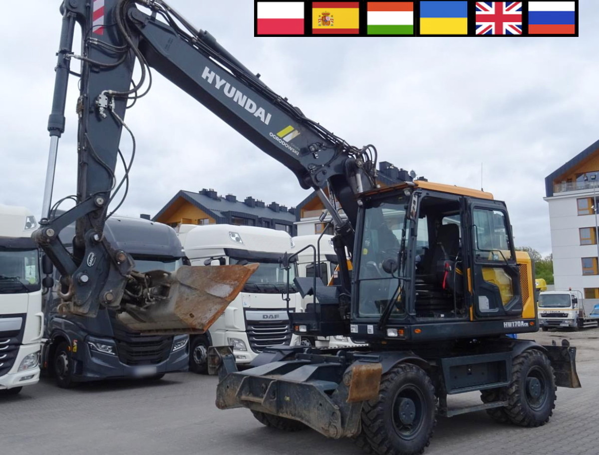 HYUNDAI HW170 ACR wheel excavator / 2000 MTH / 2022 / A/C - Колёсный экскаватор: фото 1 HYUNDAI HW170 ACR wheel excavator / 2000 MTH / 2022 / A/C - Колёсный экскаватор: фото 1