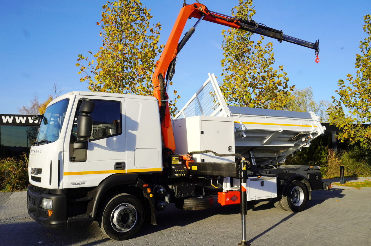 IVECO Eurocargo 120E18 Crane Palfinger / 3-way tipper / sleeper cab - Самосвал, Автоманипулятор: фото 2 IVECO Eurocargo 120E18 Crane Palfinger / 3-way tipper / sleeper cab - Самосвал, Автоманипулятор: фото 2