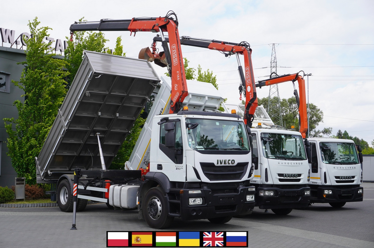 IVECO Stralis 310 E6 / NEW 3-sided tipper / Fassi F135 crane with remote control - Грузовик бортовой/ Платформа, Автоманипулятор: фото 1 IVECO Stralis 310 E6 / NEW 3-sided tipper / Fassi F135 crane with remote control - Грузовик бортовой/ Платформа, Автоманипулятор: фото 1