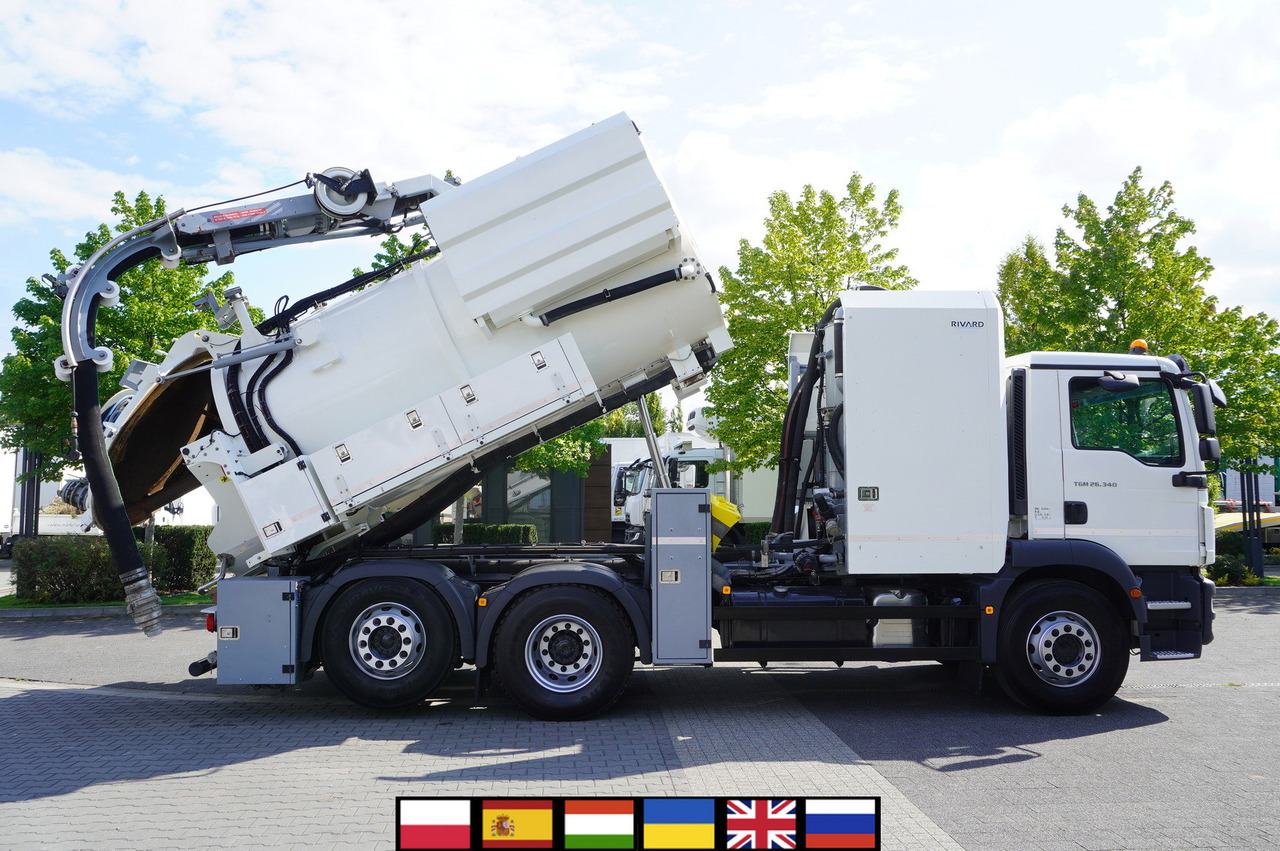 MAN TGM 26.340 E6 / RIVARD sewage cleaner 11.8 m3 / 170 tho. km / steered axle - Ассенизатор: фото 1 MAN TGM 26.340 E6 / RIVARD sewage cleaner 11.8 m3 / 170 tho. km / steered axle - Ассенизатор: фото 1