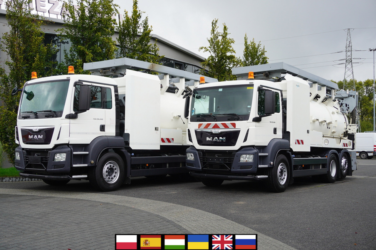 MAN TGS 26.360 E6 / RIVARD sewage cleaner 18 m3 / 180 tho. km / steering axle / 2 units - Ассенизатор: фото 1 MAN TGS 26.360 E6 / RIVARD sewage cleaner 18 m3 / 180 tho. km / steering axle / 2 units - Ассенизатор: фото 1