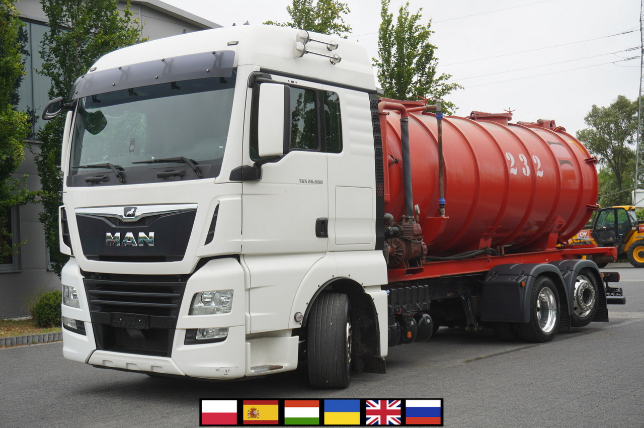 MAN TGX 26.500 / NEW Stal Septic barrel 13000 l / steering 3rd axle - Цистерна для жидкого навоза: фото 1 MAN TGX 26.500 / NEW Stal Septic barrel 13000 l / steering 3rd axle - Цистерна для жидкого навоза: фото 1