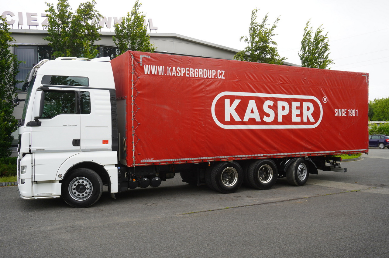 MAN TGX 35.580 E6 8x4 /4 / 23 EPAL tarp superstructure / 4th axle steered - Тентованный грузовик: фото 2 MAN TGX 35.580 E6 8x4 /4 / 23 EPAL tarp superstructure / 4th axle steered - Тентованный грузовик: фото 2
