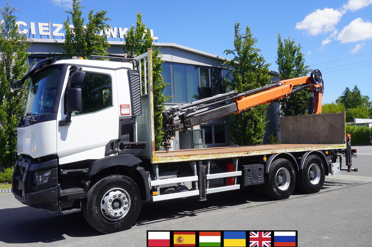 RENAULT C380 Comfort 6x4 / Atlas 6.1 T crane / range 12.3 m - Автоманипулятор: фото 1 RENAULT C380 Comfort 6x4 / Atlas 6.1 T crane / range 12.3 m - Автоманипулятор: фото 1