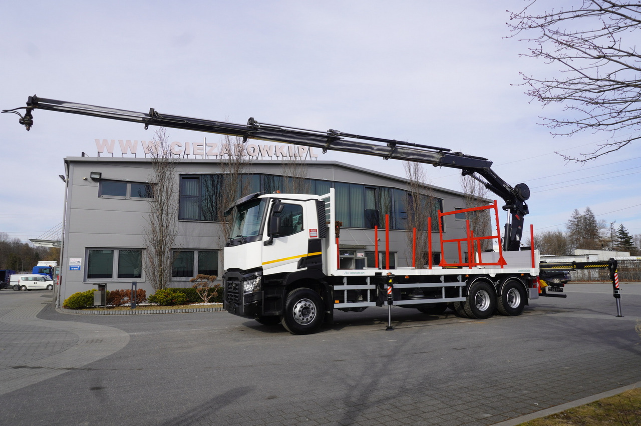 RENAULT C430 / HIAB 244 EP-5 HIDUO crane 8400 kg 15 m / Platform with stanchions - Автоманипулятор: фото 5 RENAULT C430 / HIAB 244 EP-5 HIDUO crane 8400 kg 15 m / Platform with stanchions - Автоманипулятор: фото 5
