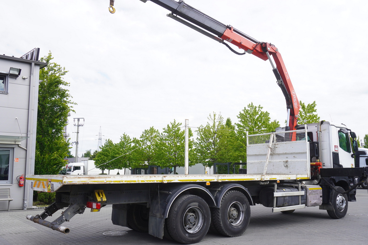 Грузовик бортовой/ Платформа, Автоманипулятор RENAULT K380 6x4 / FASSI F175 crane 7.85 t / 120 thousand km!: фото 7