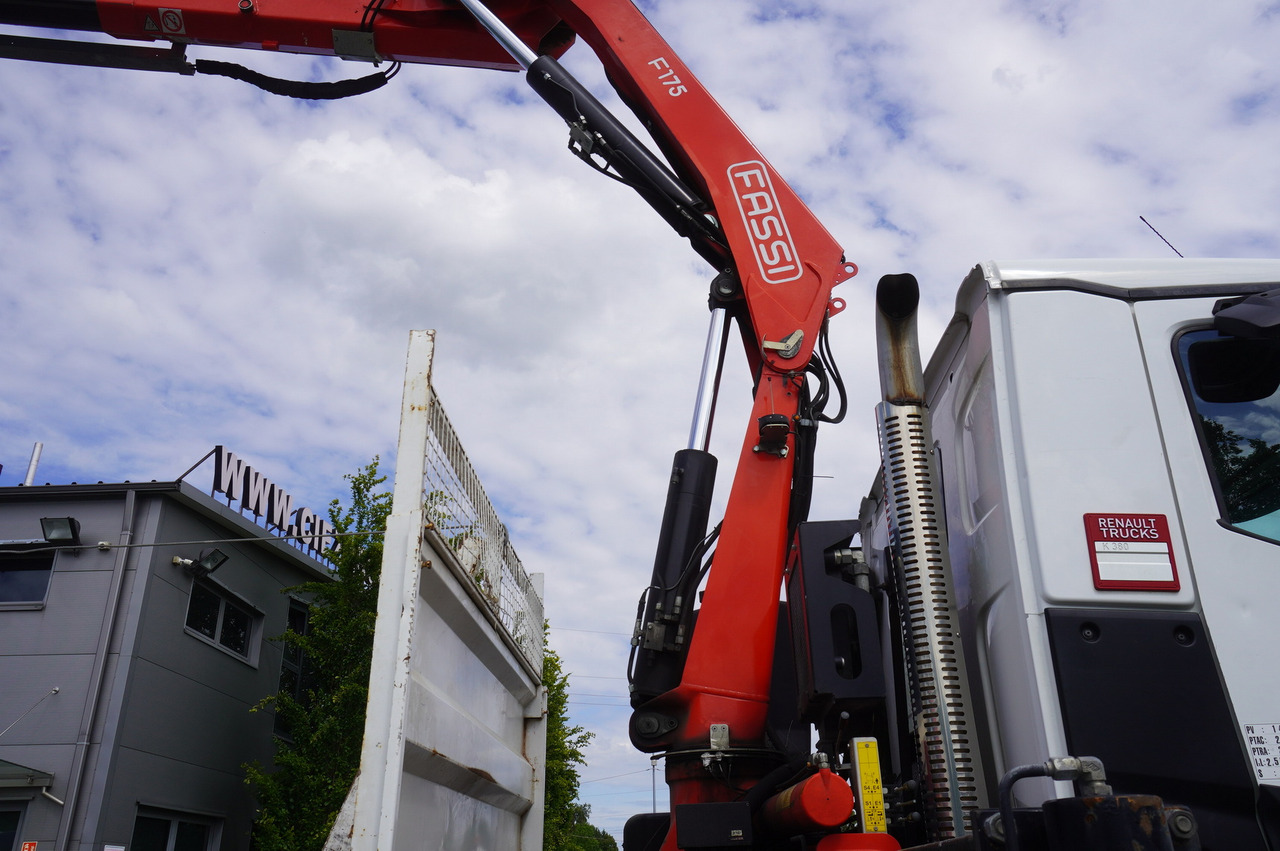 Грузовик бортовой/ Платформа, Автоманипулятор RENAULT K380 6x4 / FASSI F175 crane 7.85 t / 120 thousand km!: фото 12