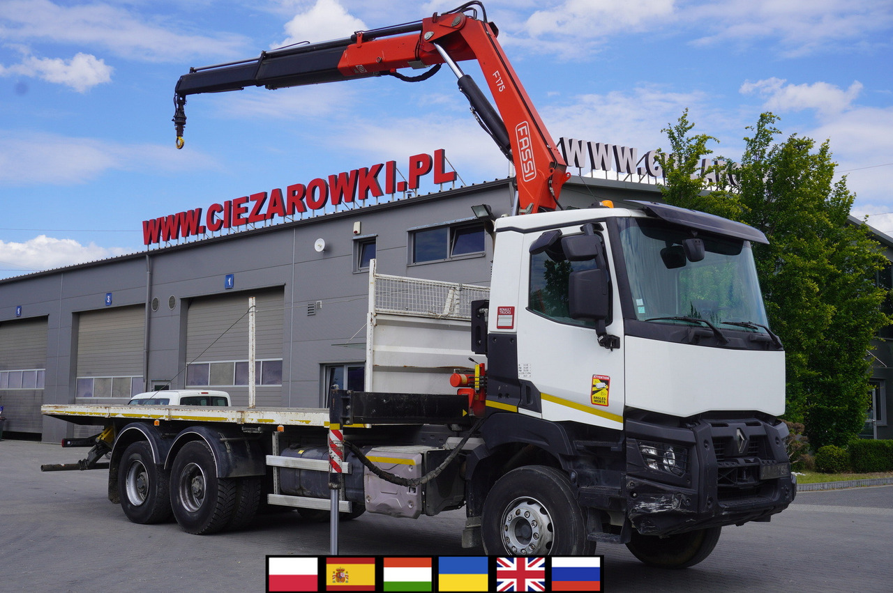 RENAULT K380 6x4 / FASSI F175 crane 7.85 t / 120 thousand km - Грузовик бортовой/ Платформа, Автоманипулятор: фото 3 RENAULT K380 6x4 / FASSI F175 crane 7.85 t / 120 thousand km - Грузовик бортовой/ Платформа, Автоманипулятор: фото 3