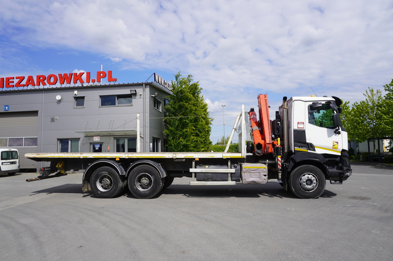 Грузовик бортовой/ Платформа, Автоманипулятор RENAULT K380 6x4 / FASSI F175 crane 7.85 t / 120 thousand km!: фото 6