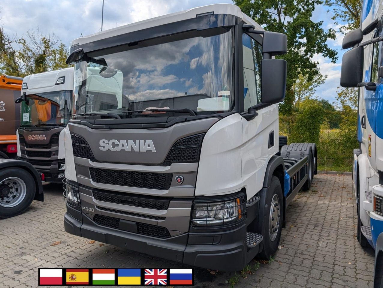 SCANIA P 340 B6x2*4NA / chassis frame / steering axle / CNG - Грузовик-шасси: фото 1 SCANIA P 340 B6x2*4NA / chassis frame / steering axle / CNG - Грузовик-шасси: фото 1