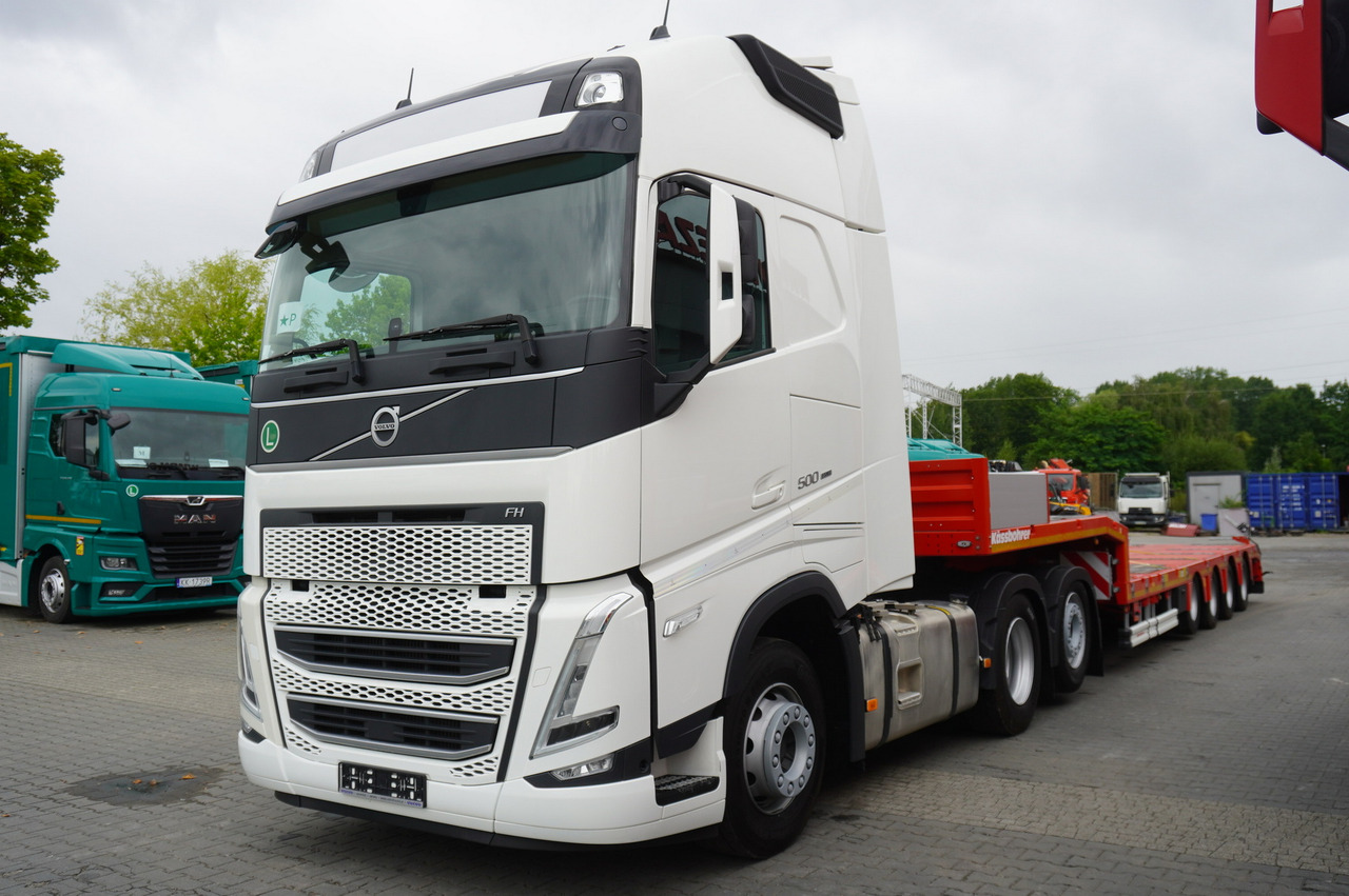 VOLVO FH 500 6 × 2 Globetrotter XL / 2023 / 114 thousand km / Brand-new low-loader Kässbohrer LB3E semi-trailer - Автовоз: фото 5 VOLVO FH 500 6 × 2 Globetrotter XL / 2023 / 114 thousand km / Brand-new low-loader Kässbohrer LB3E semi-trailer - Автовоз: фото 5