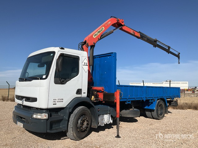 1999 Renault 250.18 1999 Palfinger PK12080 6360 kg ... Flatbed Truck with Crane - Грузовик бортовой/ Платформа, Автоманипулятор: фото 1 1999 Renault 250.18 1999 Palfinger PK12080 6360 kg ... Flatbed Truck with Crane - Грузовик бортовой/ Платформа, Автоманипулятор: фото 1
