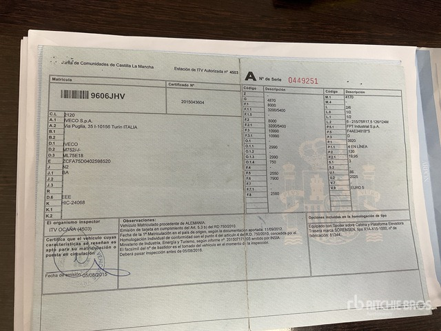 2010 Iveco Eurocargo 75E18 4x2 Van Truck - Грузовик с закрытым кузовом: фото 1 2010 Iveco Eurocargo 75E18 4x2 Van Truck - Грузовик с закрытым кузовом: фото 1