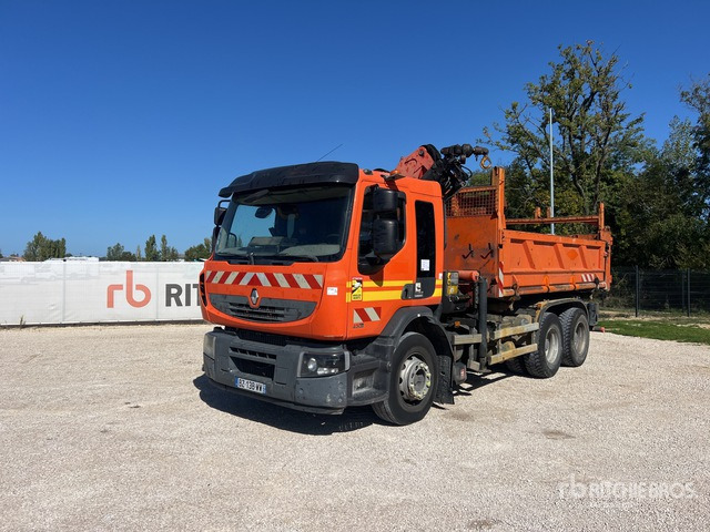 2012 Renault Premium Lander 430 DXI 2011 Palfinger PK16001K 5460 kg ... Dump Truck with Crane - Самосвал: фото 1 2012 Renault Premium Lander 430 DXI 2011 Palfinger PK16001K 5460 kg ... Dump Truck with Crane - Самосвал: фото 1
