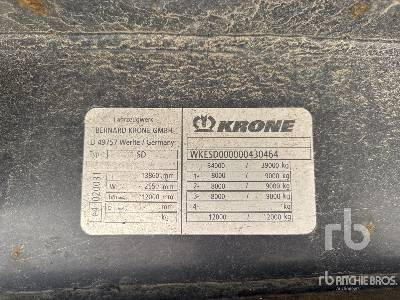 KRONE SD Tri/A Semi-Remorque A Rideaux C ... - Самосвальный полуприцеп: фото 5 KRONE SD Tri/A Semi-Remorque A Rideaux C ... - Самосвальный полуприцеп: фото 5