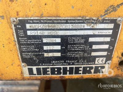 LIEBHERR R914B HDSL Pelle Sur Chenilles - Гусеничный экскаватор: фото 5 LIEBHERR R914B HDSL Pelle Sur Chenilles - Гусеничный экскаватор: фото 5