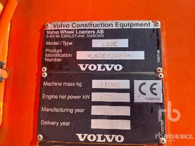VOLVO L60E Chargeuse Sur Pneus - Колёсный погрузчик: фото 5 VOLVO L60E Chargeuse Sur Pneus - Колёсный погрузчик: фото 5