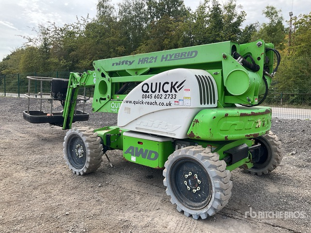 2015 Nifty HR21 4WD Hybrid Articulating Boom Lift - Коленчатый подъемник: фото 3 2015 Nifty HR21 4WD Hybrid Articulating Boom Lift - Коленчатый подъемник: фото 3