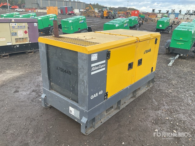 2016 Atlas Copco QAS40 40 kVA Skid-Mounted Generator Set - Электрогенератор: фото 1 2016 Atlas Copco QAS40 40 kVA Skid-Mounted Generator Set - Электрогенератор: фото 1