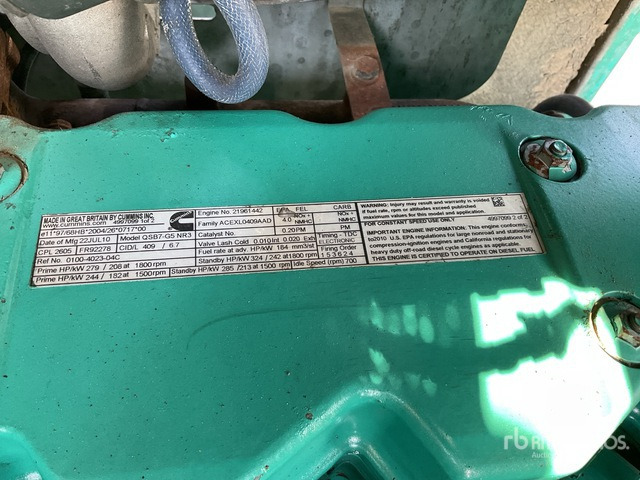 2010 Cummins 200 kVA Skid-Mounted Generator Set - Электрогенератор: фото 5 2010 Cummins 200 kVA Skid-Mounted Generator Set - Электрогенератор: фото 5