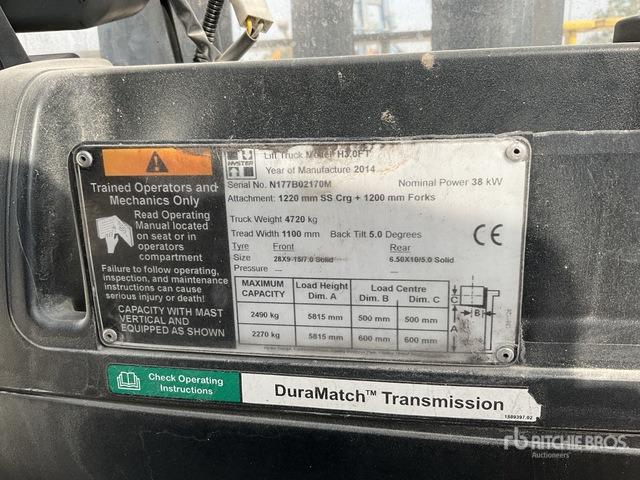2014 Hyster H3.0FT 3 ton Forklift - Вилочный погрузчик: фото 1 2014 Hyster H3.0FT 3 ton Forklift - Вилочный погрузчик: фото 1