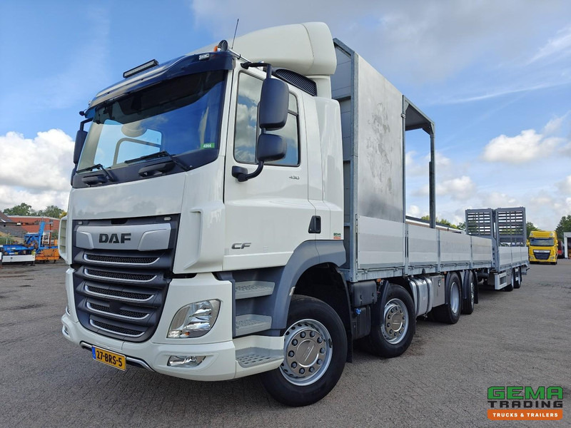 DAF CF 430 FAX 8x2/6 Dagcabine Euro6D - Machine Transporter + 2assige Aanhanger - Hydraulische Rampen - Afneembare 10.000L WaterTank - 20.000km! Origineel - Автовоз: фото 1 DAF CF 430 FAX 8x2/6 Dagcabine Euro6D - Machine Transporter + 2assige Aanhanger - Hydraulische Rampen - Afneembare 10.000L WaterTank - 20.000km! Origineel - Автовоз: фото 1
