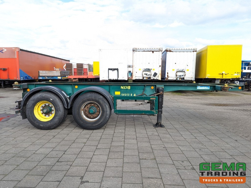 Полуприцеп-контейнеровоз/ Сменный кузов Flandria OP CC 2A 20FT 2-Assen ROR DrumBrakes - Leaf Suspension - 3120KG (O1789): фото 11