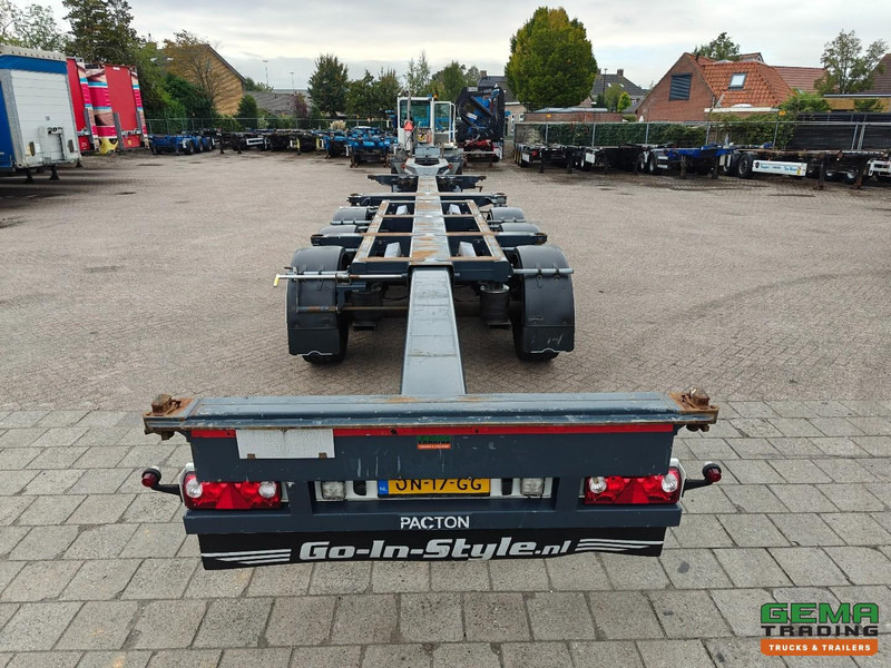 Полуприцеп-контейнеровоз/ Сменный кузов Pacton ET3 3-Assen SAF - MULTI - Schijfremmen - LiftAs - 3x Uitschuifbaar - 03/2026 APK: фото 8