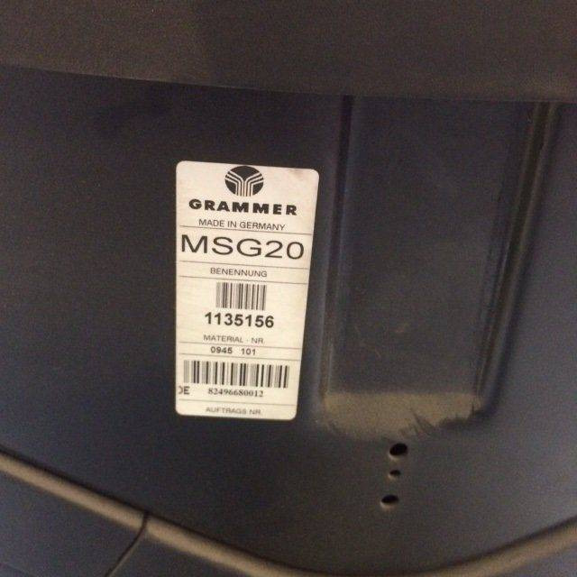 Grammer MSG20 Seat - Сиденье для Погрузочно-разгрузочной техники: фото 3 Grammer MSG20 Seat - Сиденье для Погрузочно-разгрузочной техники: фото 3