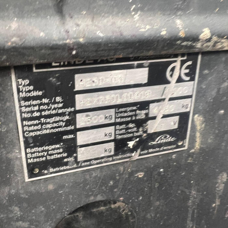 Linde H25D (351-03) - Дизельный погрузчик: фото 5 Linde H25D (351-03) - Дизельный погрузчик: фото 5