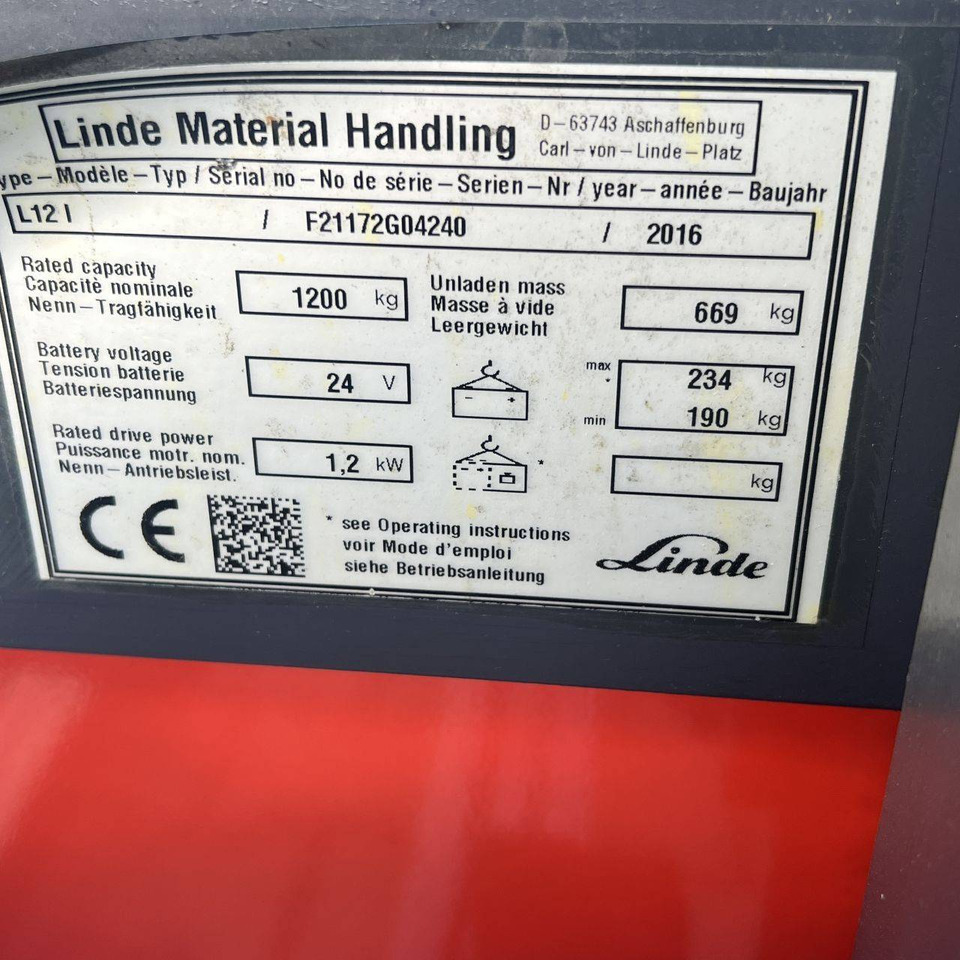 Linde L12 (1172) в лизинг Linde L12 (1172): фото 15 Linde L12 (1172) в лизинг Linde L12 (1172): фото 15