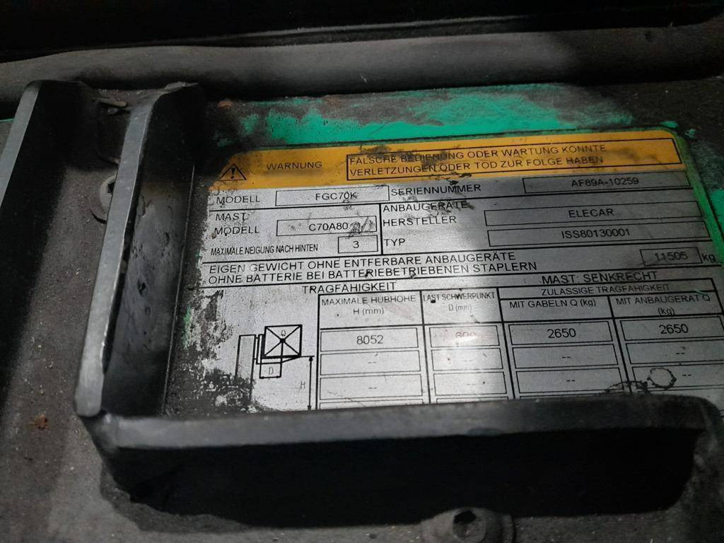 Mitsubishi FGC70K в лизинг Mitsubishi FGC70K: фото 7