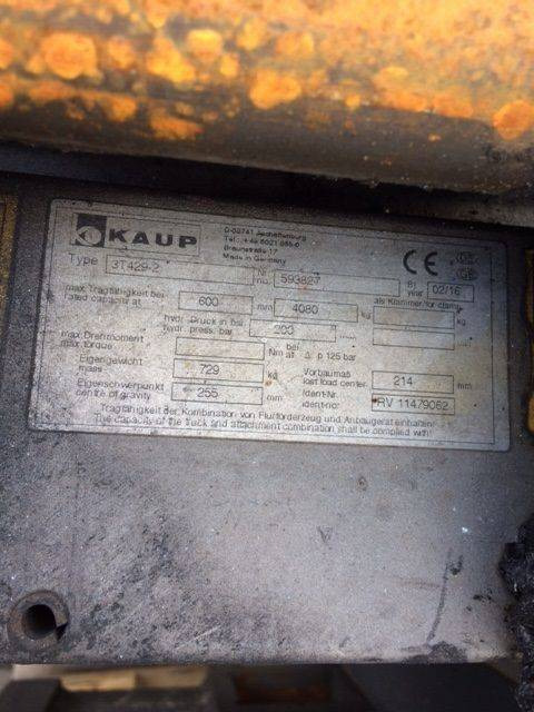 Kaup Double pallet handler - Навесное оборудование: фото 1 Kaup Double pallet handler - Навесное оборудование: фото 1