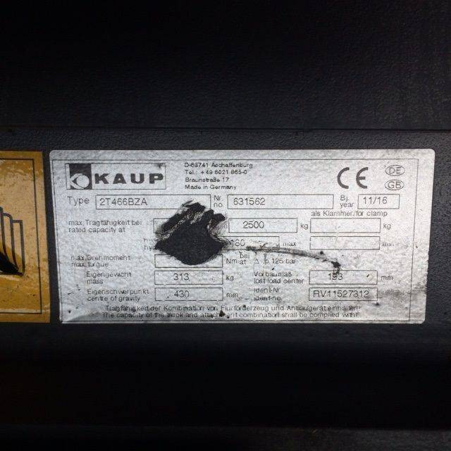 Kaup Fork positioner with sideshift - Навесное оборудование: фото 3 Kaup Fork positioner with sideshift - Навесное оборудование: фото 3