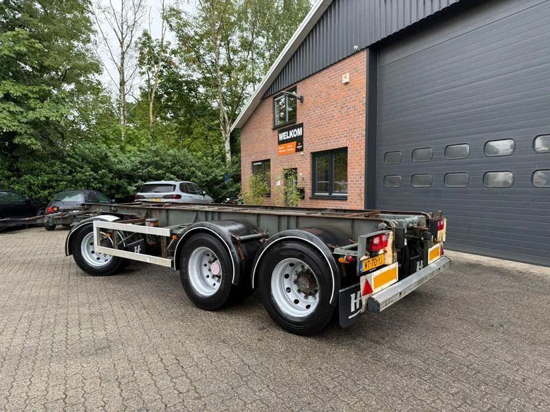 GS Meppel 28T Kiepende containeraanhangwagen! 640cm systeemlengte Centrale smering - Полуприцеп-контейнеровоз/ Сменный кузов: фото 2 GS Meppel 28T Kiepende containeraanhangwagen! 640cm systeemlengte Centrale smering - Полуприцеп-контейнеровоз/ Сменный кузов: фото 2
