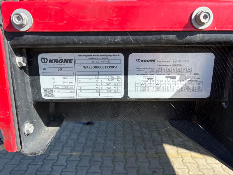 Krone SD Aufbau-unfall, 2023, Liftachse Hubdach - Тентованный полуприцеп: фото 4 Krone SD Aufbau-unfall, 2023, Liftachse Hubdach - Тентованный полуприцеп: фото 4