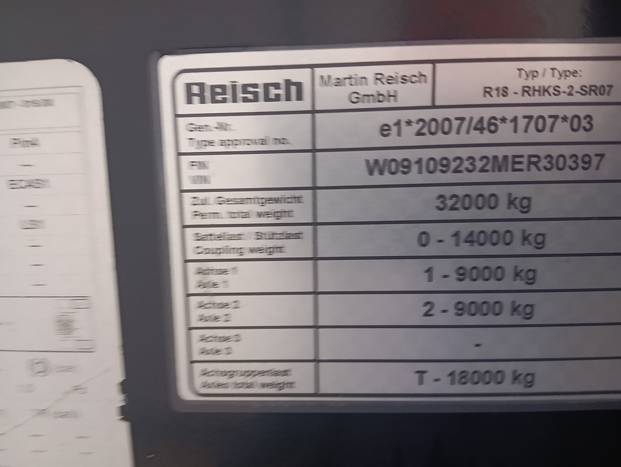 Самосвальный полуприцеп Reisch RHKS-2-SR07 25m3 2-A HARDOX ALCOA FullOption5,3t: фото 12