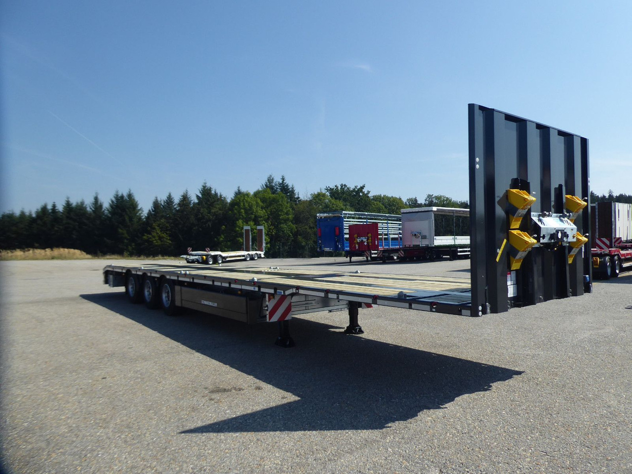 Полуприцеп бортовой/ Платформа Schwarzmüller 3Achs Tele Rampen TwistLock40+2x20"SAF Lenk+Lift: фото 7