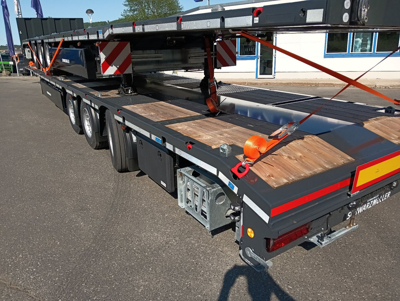 Полуприцеп бортовой/ Платформа Schwarzmüller 3Achs Tele Rampen TwistLock40+2x20"SAF Lenk+Lift: фото 10