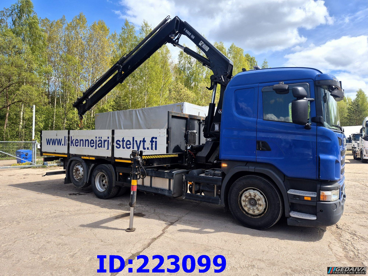 SCANIA G440 6x2 + Crane HIAB X-Hiduo 188 - Грузовик бортовой/ Платформа: фото 4 SCANIA G440 6x2 + Crane HIAB X-Hiduo 188 - Грузовик бортовой/ Платформа: фото 4
