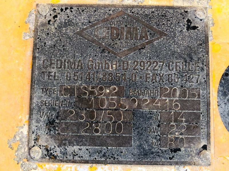 Cedima CTS 59.2 (2907) - Строительное оборудование: фото 3 Cedima CTS 59.2 (2907) - Строительное оборудование: фото 3