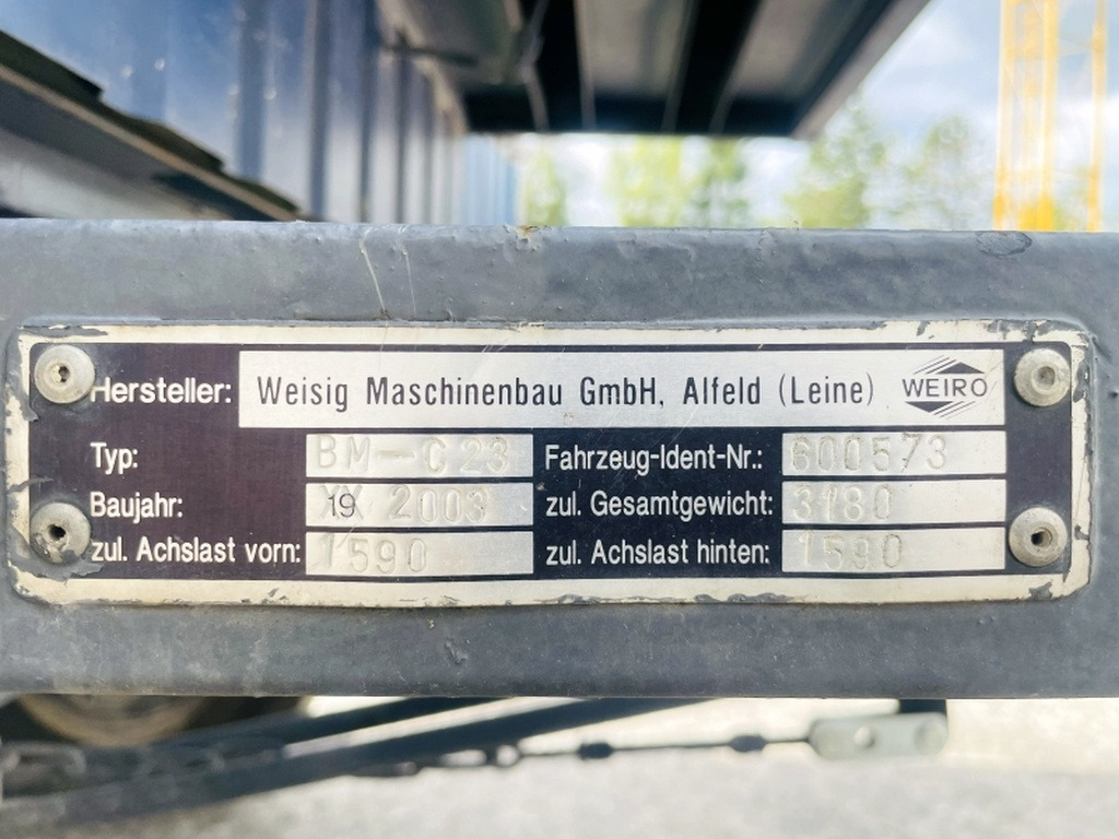 Diverses WEIRO BM-C23 BAUWAGEN (4070) - Жилой контейнер, Прицеп: фото 3 Diverses WEIRO BM-C23 BAUWAGEN (4070) - Жилой контейнер, Прицеп: фото 3