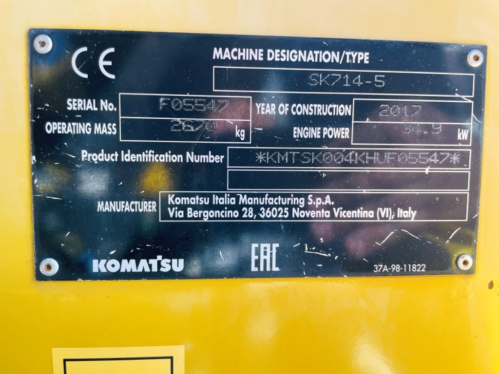 Komatsu SK714-5 (4066) - Мини-погрузчик с бортовым поворотом: фото 3 Komatsu SK714-5 (4066) - Мини-погрузчик с бортовым поворотом: фото 3