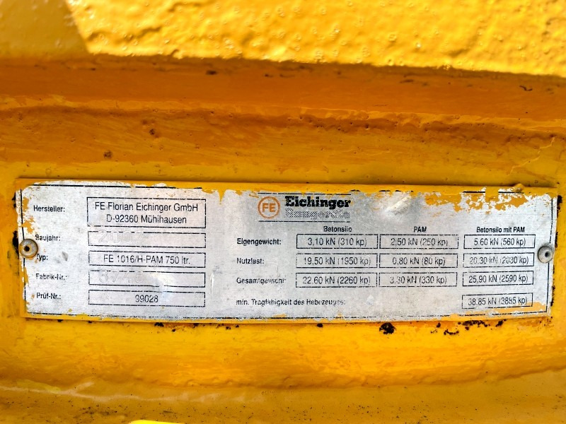 Verschiedenes Eichinger FE1016/H10 (3663) - Оборудование для бетонных работ: фото 3 Verschiedenes Eichinger FE1016/H10 (3663) - Оборудование для бетонных работ: фото 3