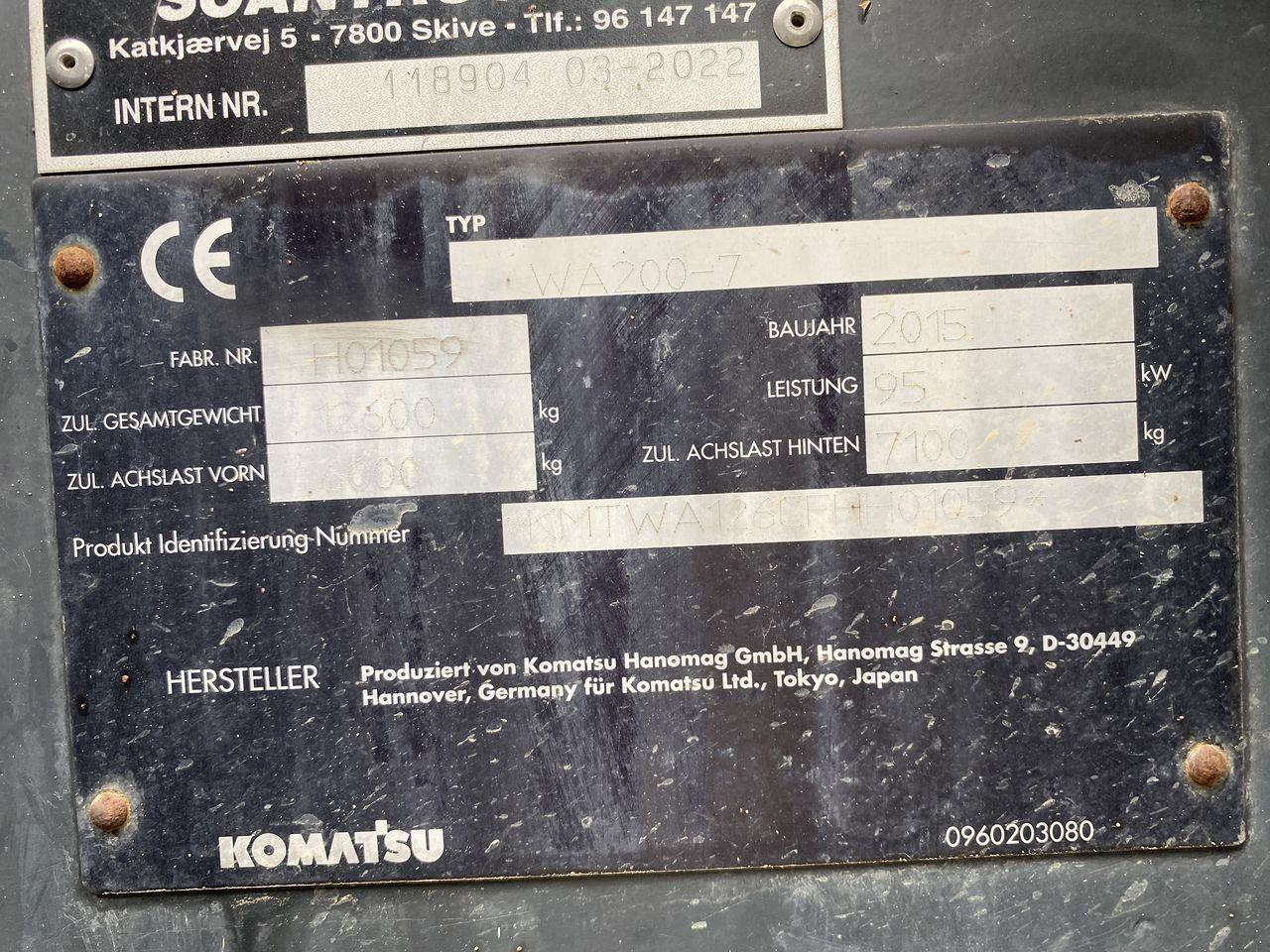 Komatsu WA200-7 в лизинг Komatsu WA200-7: фото 11