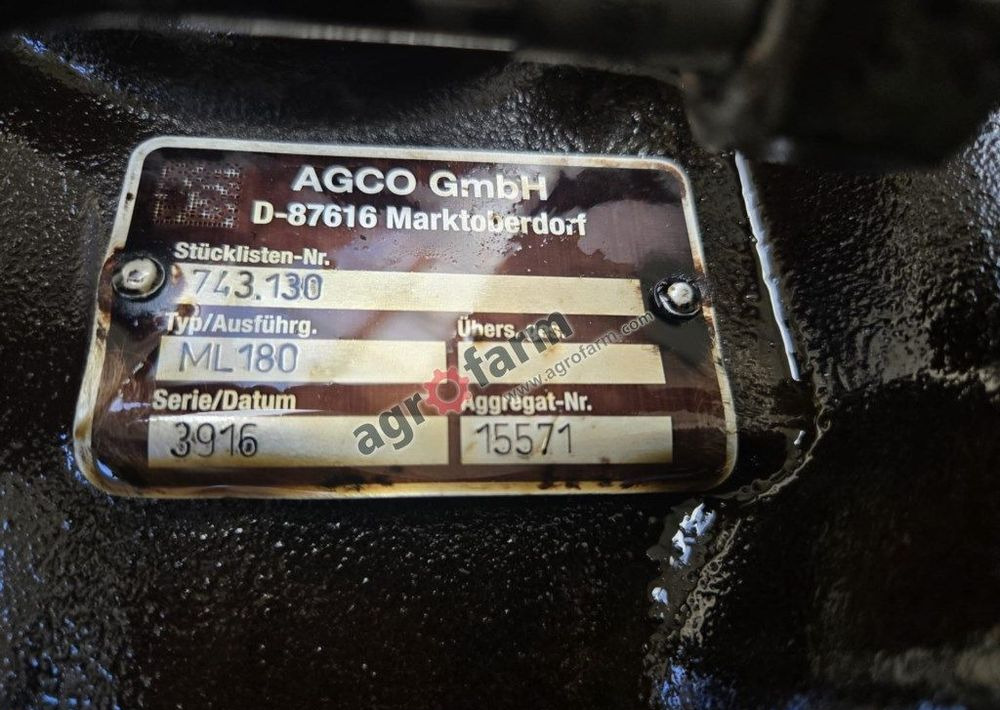 Skrzynia biegów Vario ML180, Massey Ferguson 6614 - Коробка передач: фото 3 Skrzynia biegów Vario ML180, Massey Ferguson 6614 - Коробка передач: фото 3