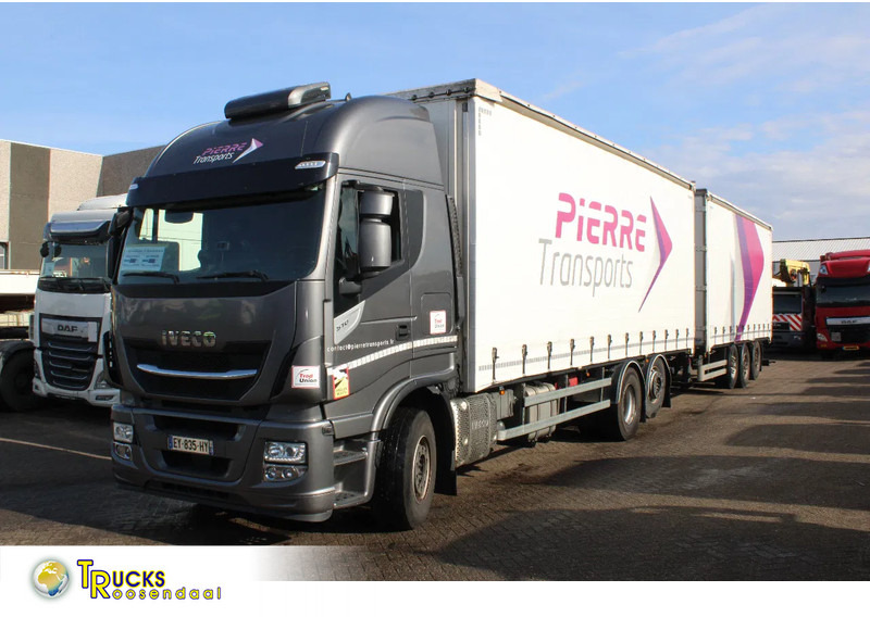 Iveco Stralis 510 + EURO 6 + RETARDER + STEERING AXEL + 6x2 + 106m3 combi - Тентованный грузовик: фото 1 Iveco Stralis 510 + EURO 6 + RETARDER + STEERING AXEL + 6x2 + 106m3 combi - Тентованный грузовик: фото 1
